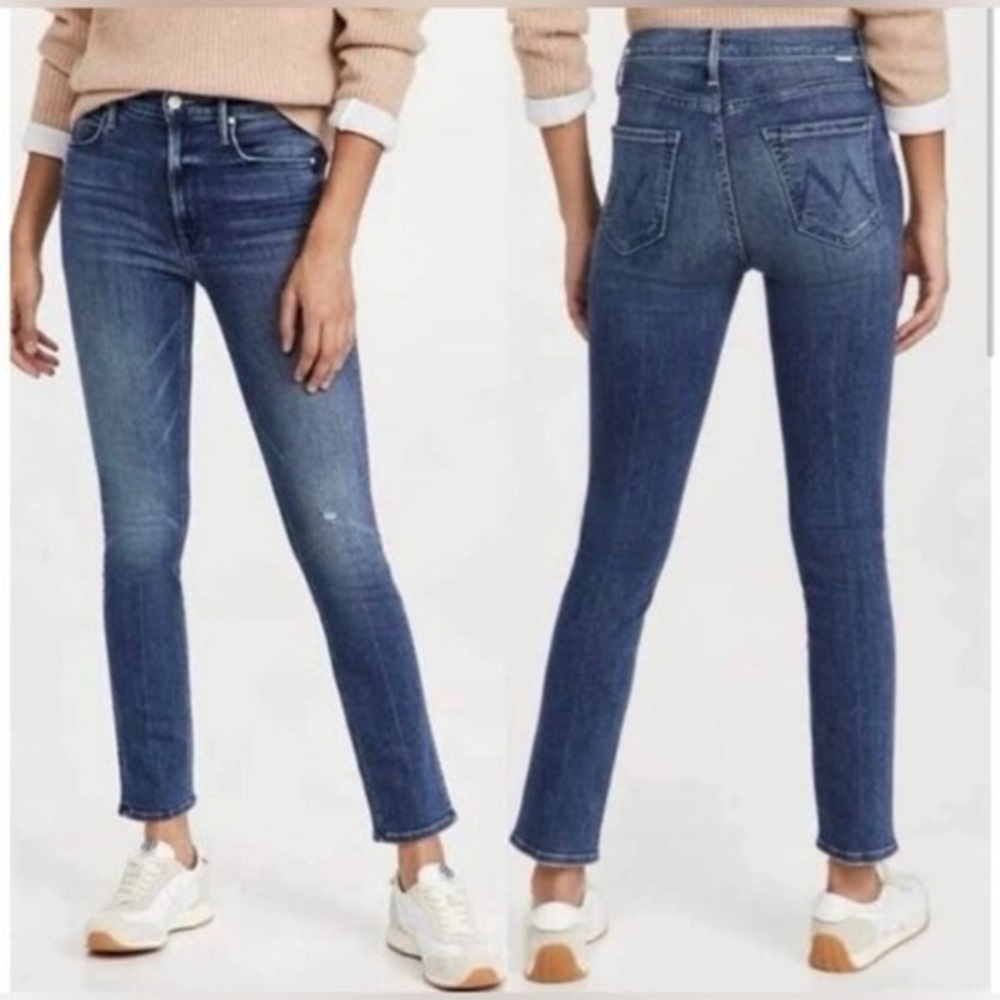 MOTHER Dazzler Hoover Ankle Cropped Skinny Jeans